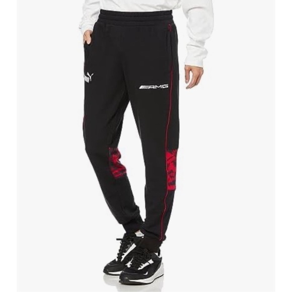 PUMA • AMG Mercedes SDS Camo Jogger Black Pants Sweatpants - Picture 4 of 8